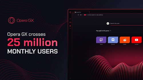 Opera GX crosses 25 million monthly users